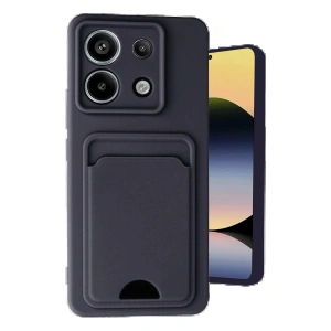Newface Xiaomi Redmi Note 13 Pro 5G Kılıf Kelvin Kartvizitli Silikon - Siyah