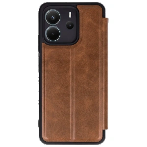 Newface Xiaomi Redmi Note 14 4G Kılıf Flip Cover - Taba