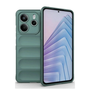 Newface Xiaomi Redmi Note 14 4G Kılıf Optimum Silikon - Koyu Yeşil