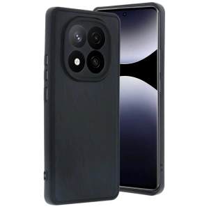 Newface Xiaomi Redmi Note 14 Pro 5G Kılıf Aras Deri Kapak - Siyah