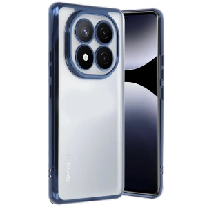 Newface Xiaomi Redmi Note 14 Pro 5G Kılıf Razer Lensli Silikon - Lacivert