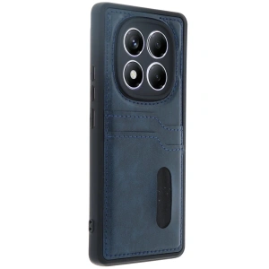 Newface Xiaomi Redmi Note 14 Pro 5G Kılıf Sara Kartvizitli Deri Kılıf - Lacivert