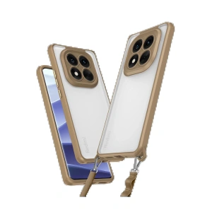 Newface Xiaomi Redmi Note 14 Pro Plus Kılıf Penta Silikon Kılıf - Çöl Titanyum