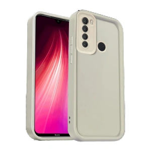Newface Xiaomi Redmi Note 8 Kılıf Viera Silikon - Krem