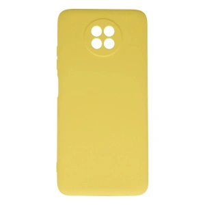 Newface Xiaomi Redmi Note 9 5G Kılıf Nano içi Kadife Silikon - Sarı