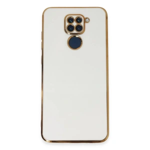 Newface Xiaomi Redmi Note 9 Kılıf Volet Silikon - Beyaz