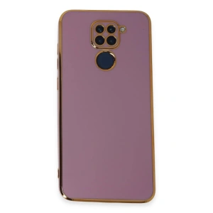 Newface Xiaomi Redmi Note 9 Kılıf Volet Silikon - Mor