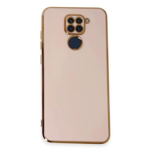 Newface Xiaomi Redmi Note 9 Kılıf Volet Silikon - Pembe