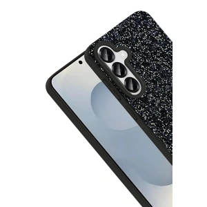 Onegif Samsung Galaxy S25 Bright Simli Kapak - Gümüş