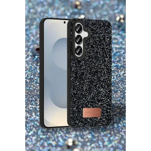 Onegif Samsung Galaxy S25 Plus Bright Simli Kapak - Siyah