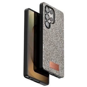 Onegif Samsung Galaxy S25 Ultra Bright Simli Kapak - Gold