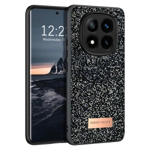 Onegif Xiaomi Redmi Note 14 Pro 4G Bright Simli Kapak - Siyah