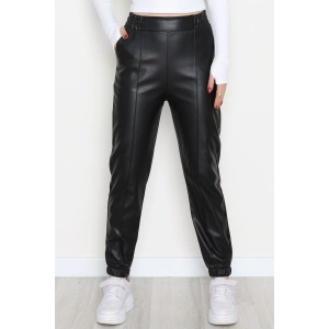 Önü Çımalı Jogger Pantolon Siyah - 51210.1779.
