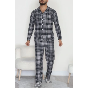 Önü Düğmeli Süet Erkek Pijama Takımı Grilaci - 42662.2028.