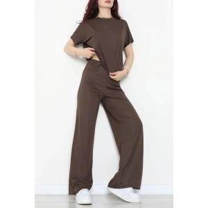 Örme Modal Çıtçıtlı İkili Takım Acıkahve - 52277.1567.