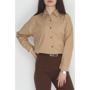 Oversize Gömlek Sütlükahve - 0012.053.
