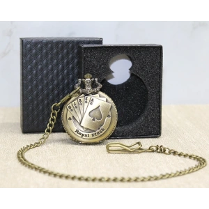 Özel Kutulu Oyun Kartı Köstekli Saat Alk3876