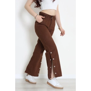 Paça Çıtçıt Kot Pantolon Kahve - 405400.2141.