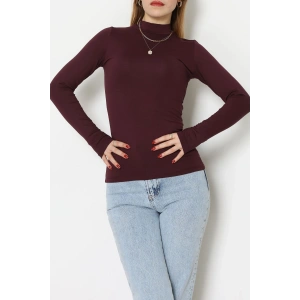 Parmak Geçmeli Bluz Mürdüm - 21756.200.