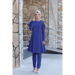Pelerinli Takım Elbise mc0034 İndigo