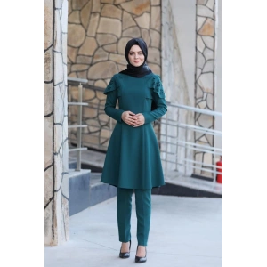 Pelerinli Takım Elbise mc0034 Petrol