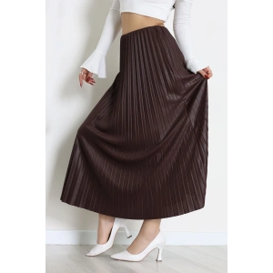 Pileli Etek Kahve - 52207.1005.