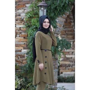 Pileli Takım Elbise MC0035 Haki