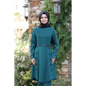 Pileli Takım Elbise MC0035 Petrol