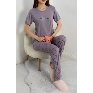 Poliviskon Pijama Takım Füme - 50779.1773.