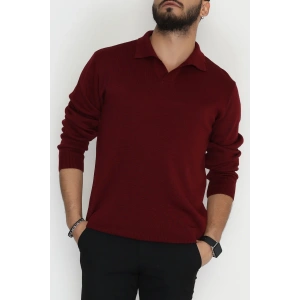 Polo Yaka Erkek Triko Bordo - 42550.1766.