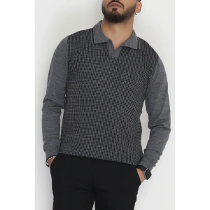 Polo Yaka Erkek Triko Füme - 2570.2052.