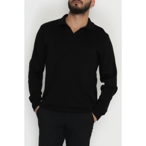 Polo Yaka Erkek Triko Siyah - 42550.1766.