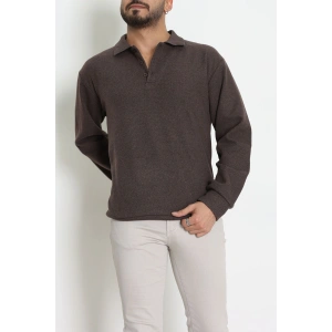 Polo Yaka Selanik Erkek Sweat Kahve - 70863.1567.