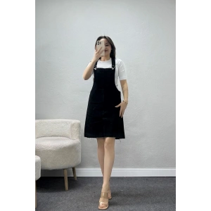 Salopet Kot Elbise Siyah - 32362.2088.