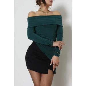 Sandy Madonna Yaka Bluz Zümrüt - 42804.1949.