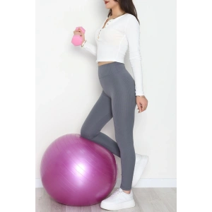 Şardonlu Yumuşak Dokulu Fitilli Tayt Füme - 52085.1098.