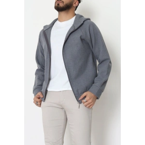 Selanik Kumaş Kapşonlu Erkek Sweat Antrasit - 42799.1567.