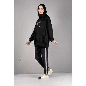 Şerit Detaylı Eşofman Altı Antrasit