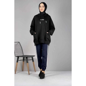 Şerit Detaylı Eşofman Altı Lacivert