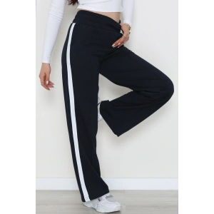 Şeritli 2 İplik Eşofman Altı Lacivert - 52103.1005.