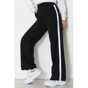 Şeritli 2 İplik Eşofman Altı Siyah - 52103.1005.