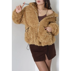 Sheep Kapşonlu Mont Camel - 406999.1247.