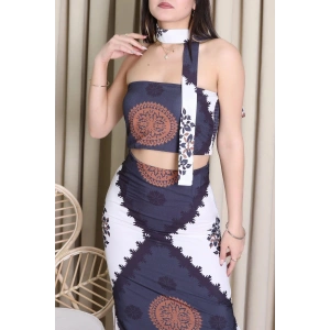 Sırt Gipeli Mini Bluz Taba - 2321005.483.