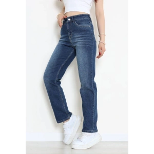 Straight Kot Pantolon Lacivert - 32554.2059.