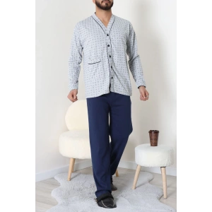 Süprem Boydan Düğmeli Erkek Pijama Takımı Grilaci - 70887.1838.