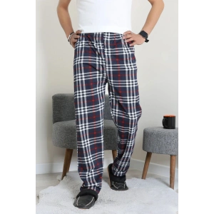 Süprem Ekose Erkek Pijama Altı Lacivertbeyaz - 71488.1838.