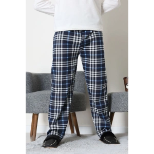 Süprem Ekoseli Erkek Pijama Altı İndigoekose - 70889.1838.