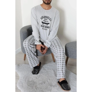 Süprem Erkek Pijama Takımı Gri - 42785.1961.