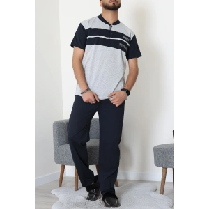 Süprem Erkek Pijama Takımı Gri - 42792.1838.