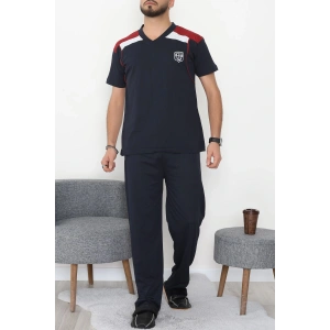 Süprem Erkek Pijama Takımı Lacikırmızı - 42791.1838.